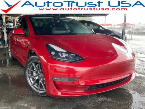 Red 2021 Tesla Model 3 Long Range for sale in Miramar, FL