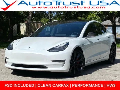 White 2020 Tesla Model 3 Performance for sale in Miramar, FL