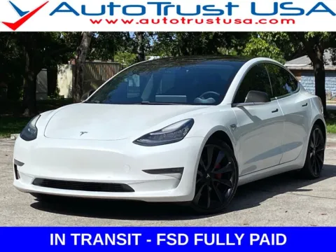 White 2020 Tesla Model 3 Performance for sale in Miramar, FL