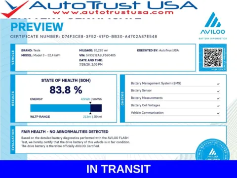 Blue 2020 Tesla Model 3 Standard Range Plus for sale in Miramar, FL