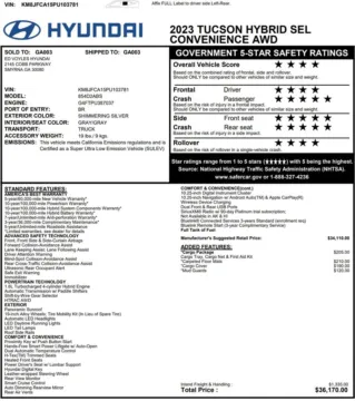Photos of 2023 Hyundai Tucson Hybrid SEL Convenience for sale in Miramar, FL at Auto Trust USA