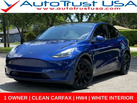 Blue 2024 Tesla Model Y Long Range for sale in Miramar, FL