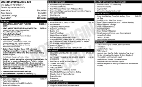 Photos of 2024 BrightDrop Zevo 400 for sale in Miramar, FL at Auto Trust USA
