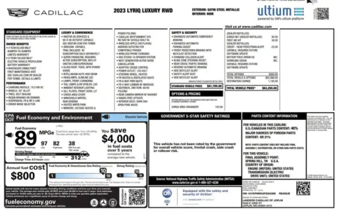 More photos of 2023 Cadillac LYRIQ Luxury at Auto Trust USA, FL
