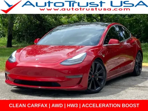 Red 2019 Tesla Model 3 Performance for sale in Miramar, FL