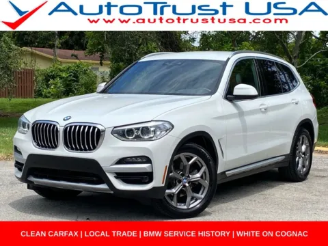 White 2020 BMW X3 sDrive30i for sale in Miramar, FL