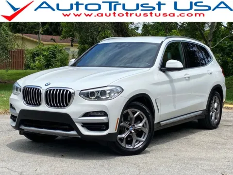 White 2020 BMW X3 sDrive30i for sale in Miramar, FL