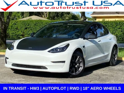 White 2021 Tesla Model 3 Standard Range Plus for sale in Miramar, FL
