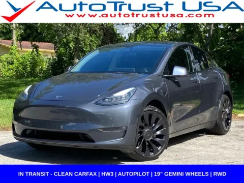 Blue 2021 Tesla Model Y Standard Range for sale in Miramar, FL