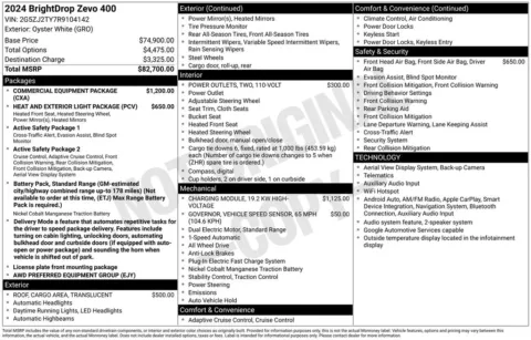 Photos of 2024 BrightDrop Zevo 400 for sale in Miramar, FL at Auto Trust USA