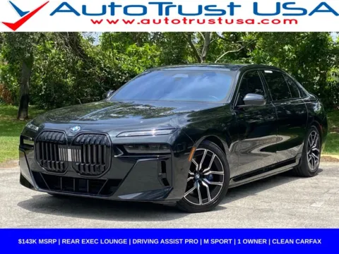 Black 2023 BMW i7 xDrive60 for sale in Miramar, FL