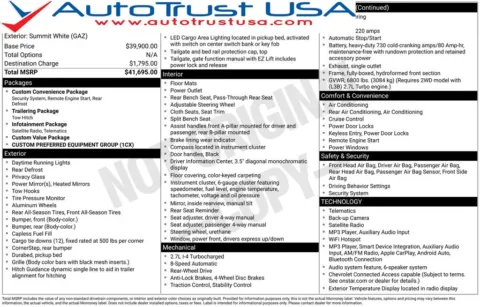 White 2022 Chevrolet Silverado 1500 LTD Custom for sale in Miramar, FL
