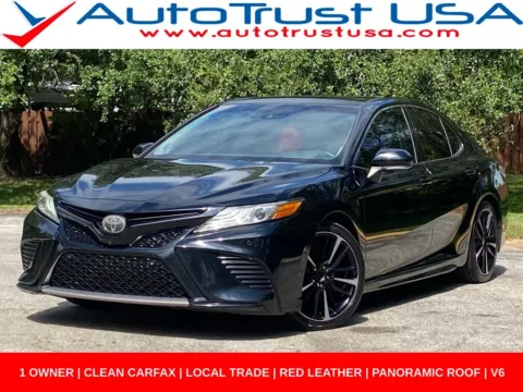 Black 2018 Toyota Camry XSE V6 for sale in Miramar, FL