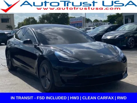 Black 2019 Tesla Model 3 Standard Range Plus for sale in Miramar, FL