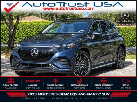 Blue 2023 Mercedes-Benz EQS 450 for sale in Miramar, FL