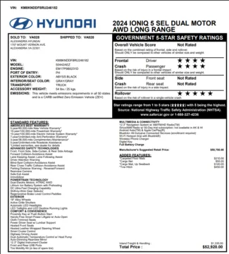 Photos of 2024 Hyundai IONIQ 5 SEL for sale in Miramar, FL at Auto Trust USA
