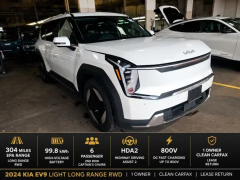 White 2024 Kia EV9 Light Long Range for sale in Miramar, FL