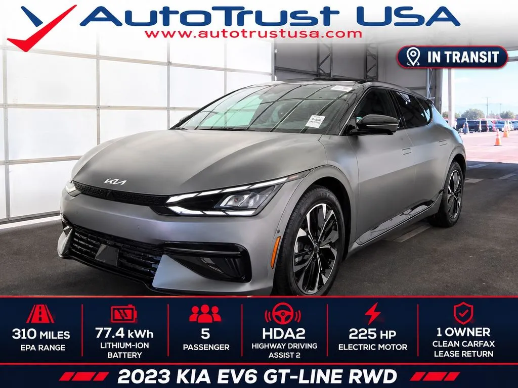 Gray 2023 Kia EV6 GT-Line for sale in Miramar, FL