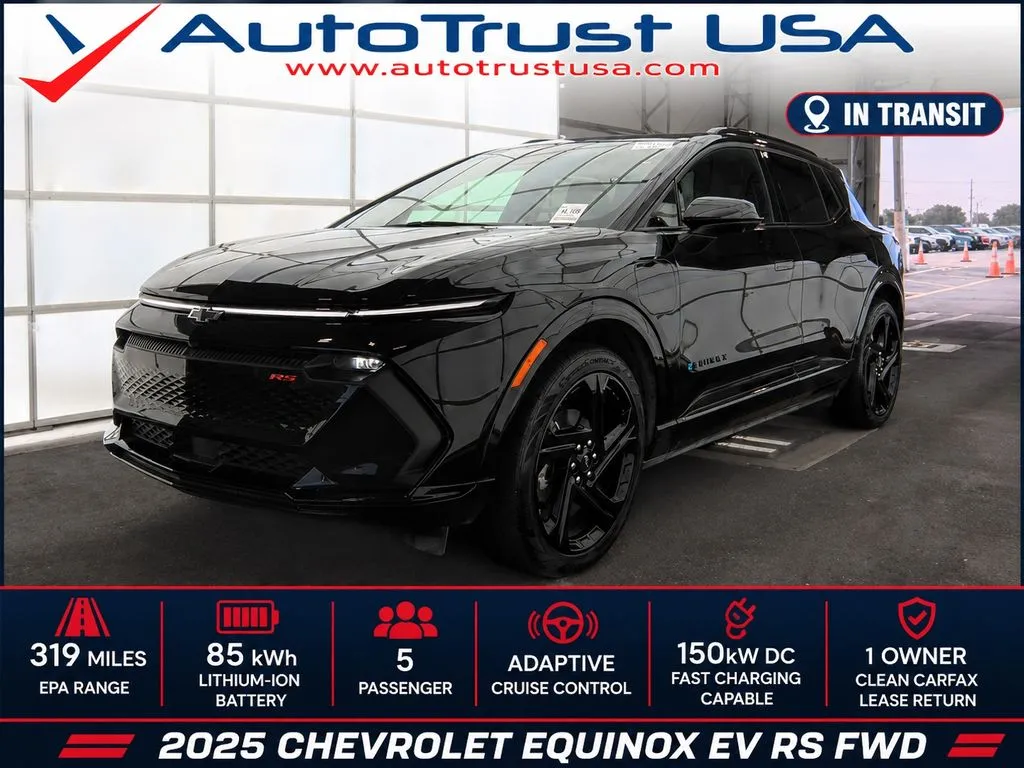 Black 2025 Chevrolet Equinox EV RS for sale in Miramar, FL