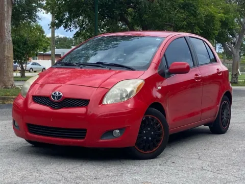 Red 2009 Toyota Yaris for sale in Miramar, FL