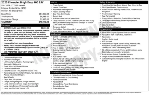 Another view of 2025 Chevrolet BrightDrop 400 for sale in Miramar, FL at Auto Trust USA