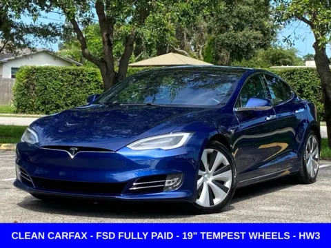 Blue 2020 Tesla Model S Long Range Plus for sale in Miramar, FL