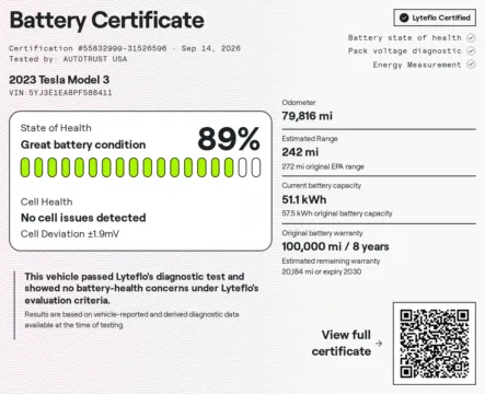 Photos of 2023 Tesla Model 3 for sale in Miramar, FL at Auto Trust USA