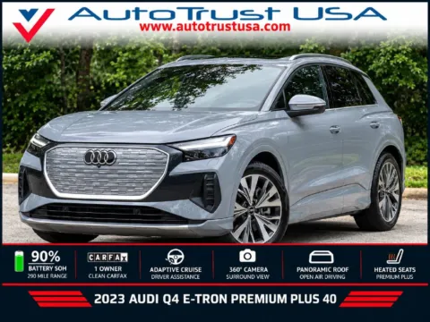 Gray 2023 Audi Q4 e-tron Premium Plus for sale in Miramar, FL