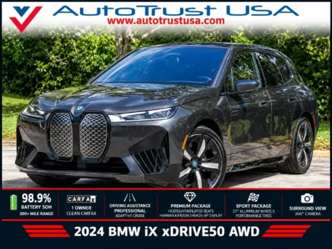 Gray 2024 BMW iX xDrive50 for sale in Miramar, FL