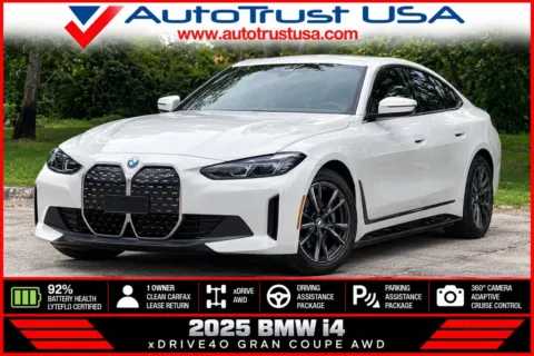 White 2025 BMW i4 xDrive40 for sale in Miramar, FL