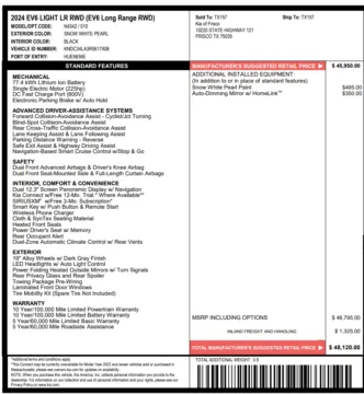 Another view of 2024 Kia EV6 Light for sale in Miramar, FL at Auto Trust USA