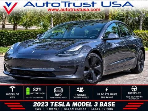 Silver 2023 Tesla Model 3 for sale in Miramar, FL