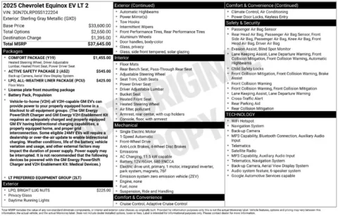 Another view of 2025 Chevrolet Equinox EV LT for sale in Miramar, FL at Auto Trust USA
