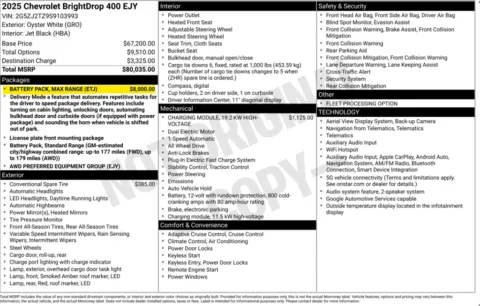 Photos of 2025 Chevrolet BrightDrop 400 for sale in Miramar, FL at Auto Trust USA