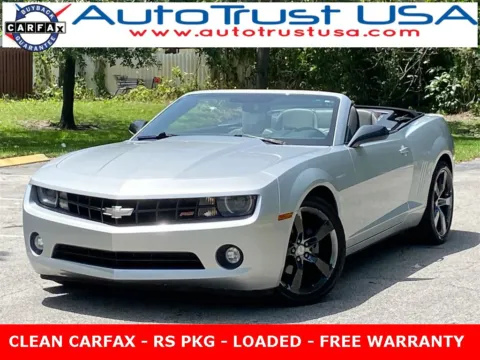 Silver 2012 Chevrolet Camaro 2LT for sale in Miramar, FL