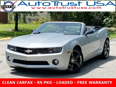 Silver 2012 Chevrolet Camaro 2LT for sale in Miramar, FL