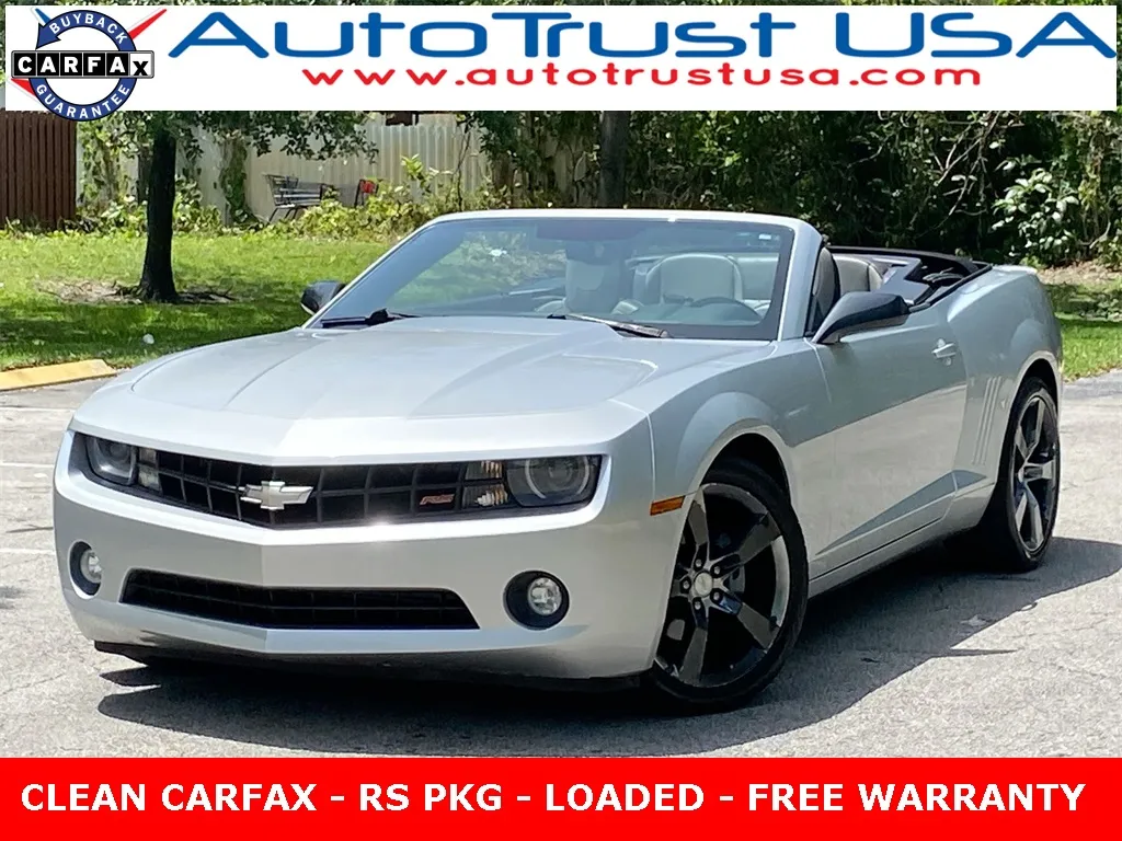 Silver 2012 Chevrolet Camaro 2LT for sale in Miramar, FL