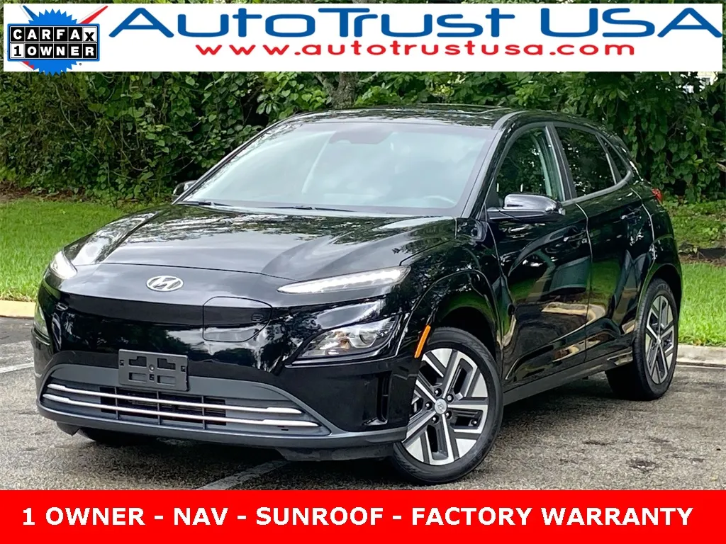 Black 2023 Hyundai Kona Electric SEL for sale in Miramar, FL