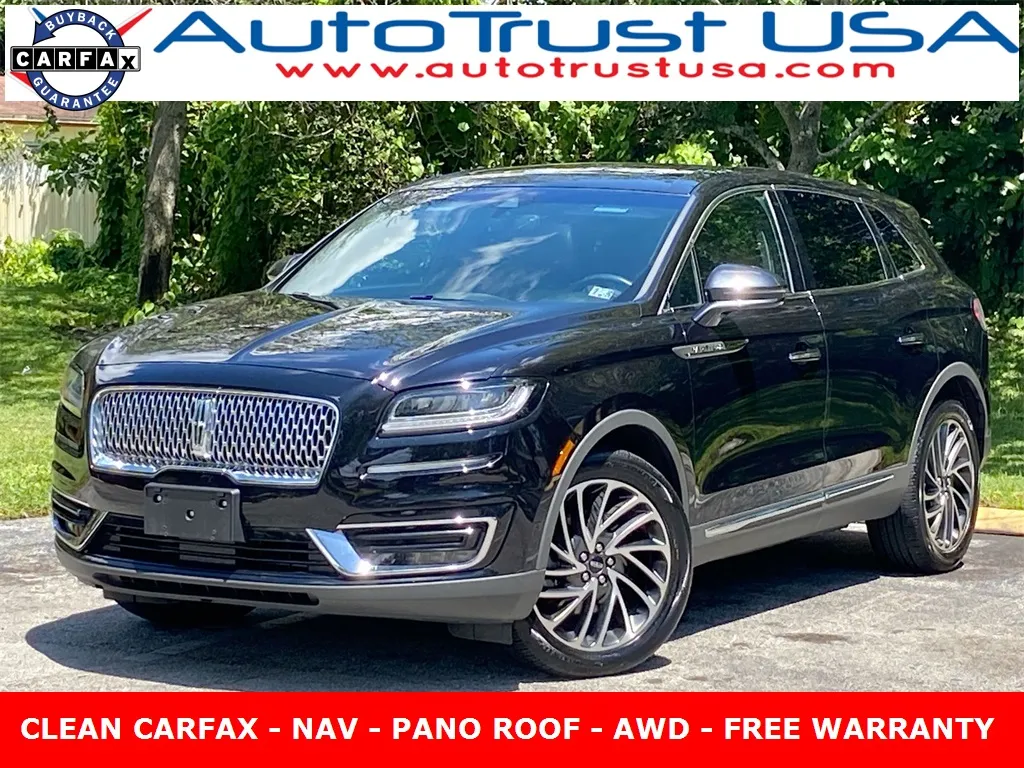 Black 2019 Lincoln Nautilus Reserve for sale in Miramar, FL