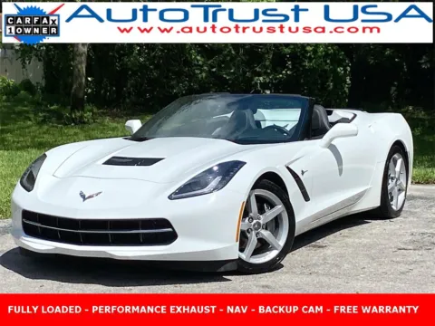 White 2014 Chevrolet Corvette Stingray 2LT for sale in Miramar, FL