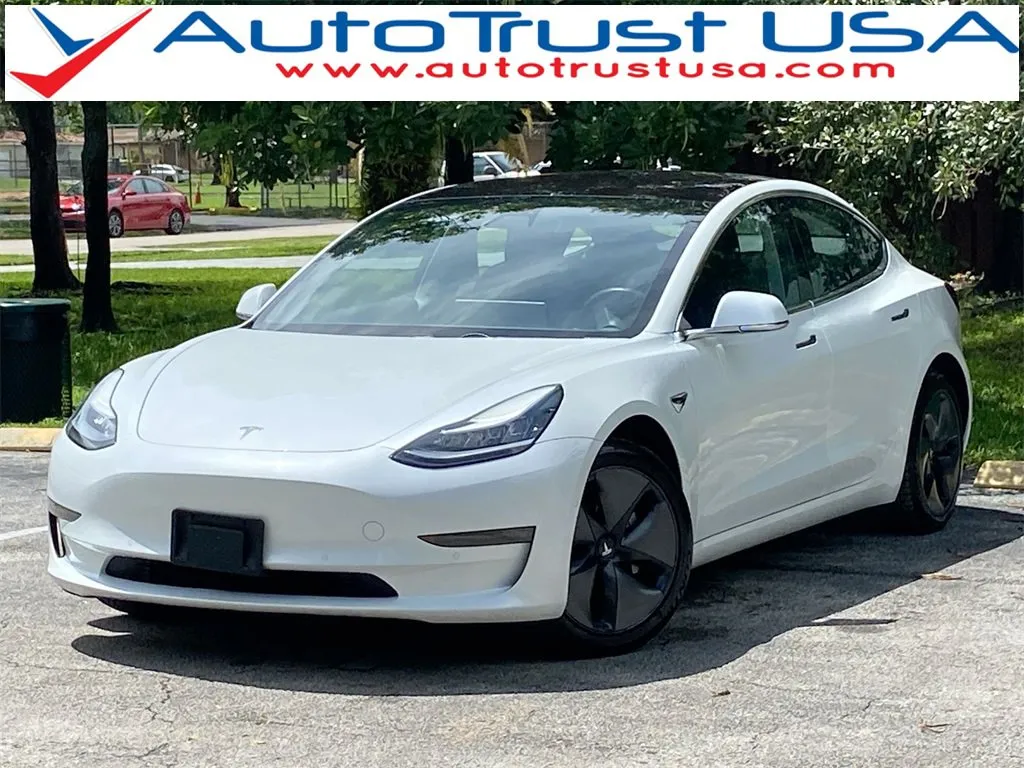 White 2018 Tesla Model 3 Long Range Battery for sale in Miramar, FL