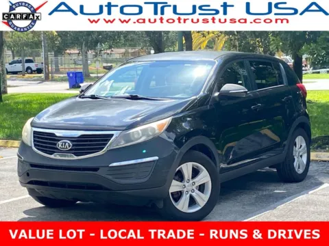 Black 2013 Kia Sportage LX for sale in Miramar, FL