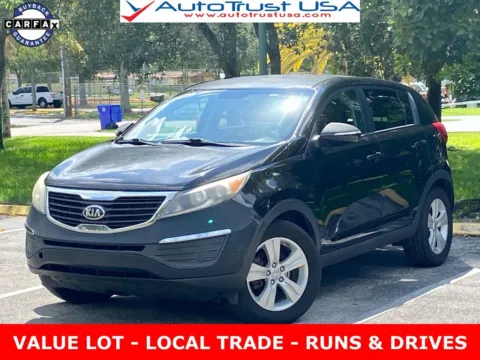 Black 2013 Kia Sportage LX for sale in Miramar, FL