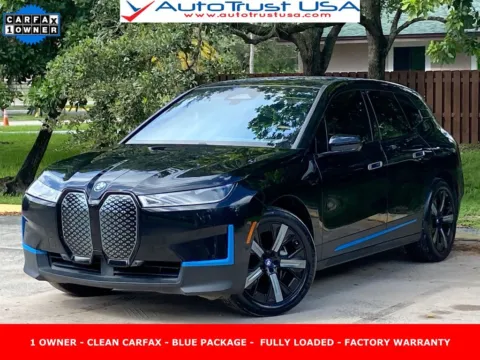 Black 2023 BMW iX xDrive50 for sale in Miramar, FL