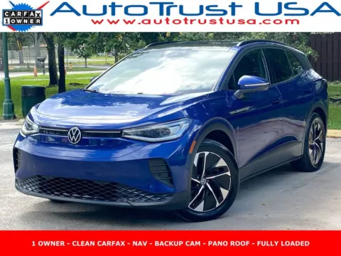 Blue 2021 Volkswagen ID.4 Pro S for sale in Miramar, FL