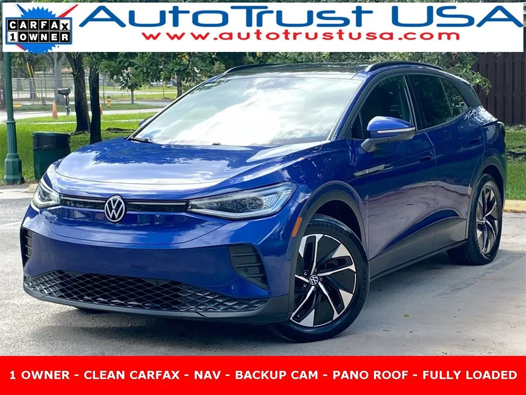 Blue 2021 Volkswagen ID.4 Pro S for sale in Miramar, FL