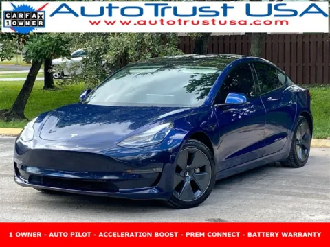 Blue 2022 Tesla Model 3 Long Range for sale in Miramar, FL