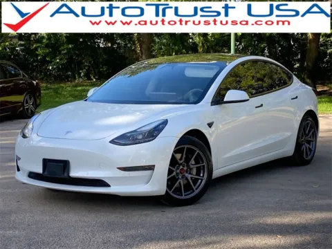 White 2021 Tesla Model 3 Standard Range Plus for sale in Miramar, FL