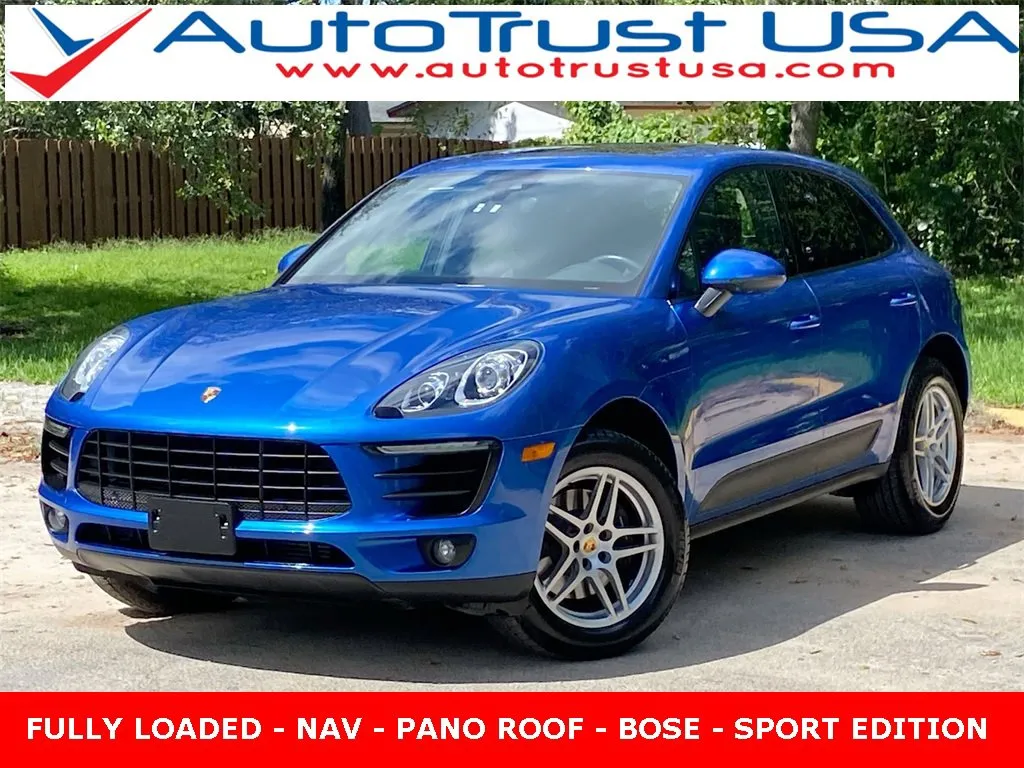 Blue 2018 Porsche Macan Sport Edition for sale in Miramar, FL