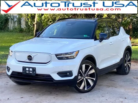 White 2022 Volvo XC40 Recharge Pure Electric Twin Ultimate for sale in Miramar, FL